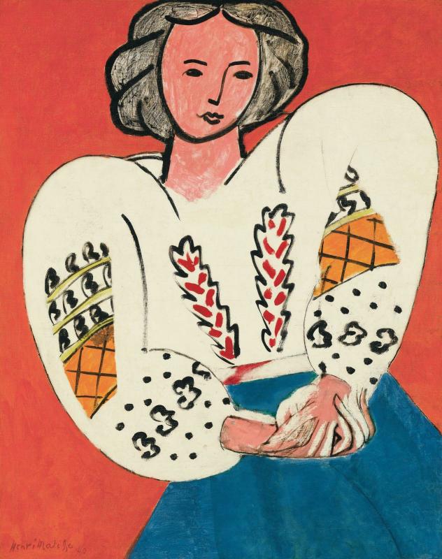 Henri Matisse, La Blouse roumaine avril 1940 
