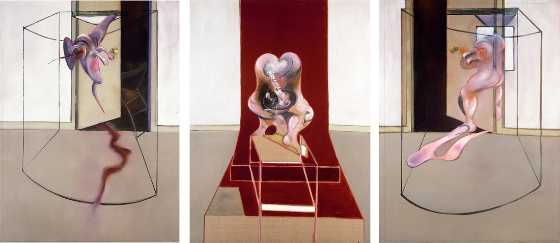 Francis Bacon, «  Triptyque inspiré par l'Orestie d'Eschyle », 1981 - repro oeuvre