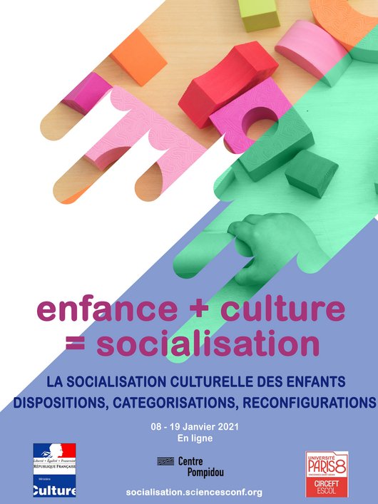 Colloque Enfance + culture = socialisation - affiche