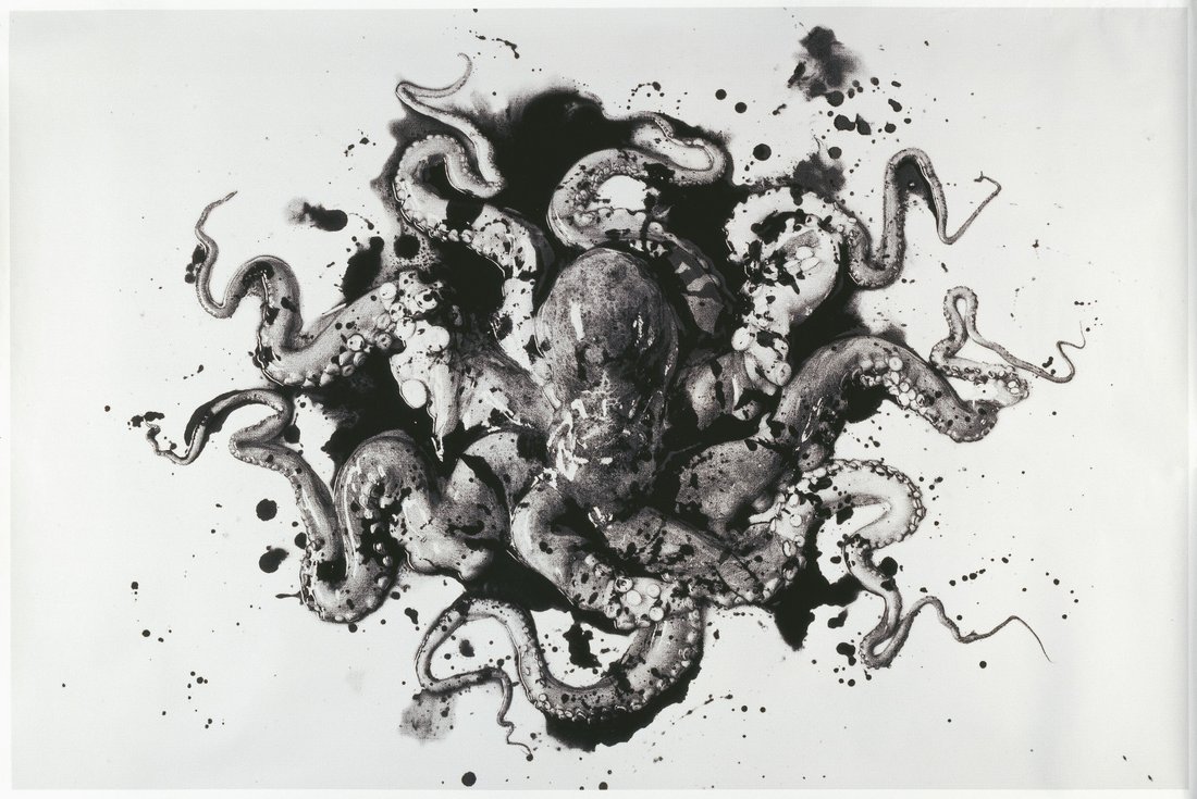 Michel François, « Affiche Octopus », 1995, impression sur papier, 120 × 180 cm © Centre Pompidou / Photo : Ph. Migeat / Dist. Rmn-Gp