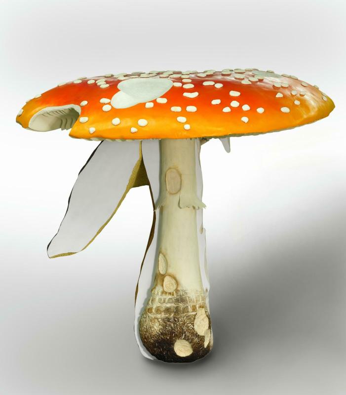 Carsten Höller, Giant Triple Mushroom                                                                 Amanita muscaria / Helvella crispa / Boletus badius 2010 