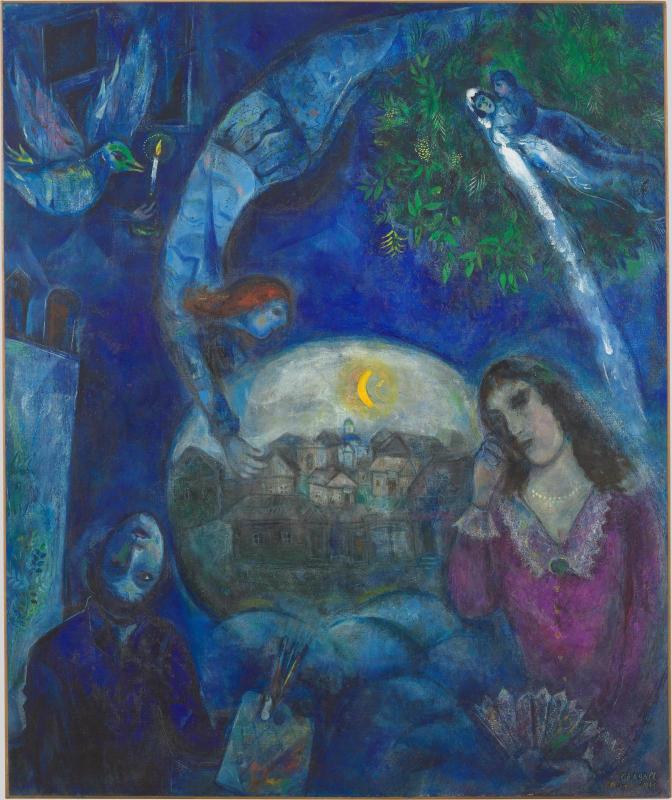 Marc Chagall, Autour d'elle 1945 