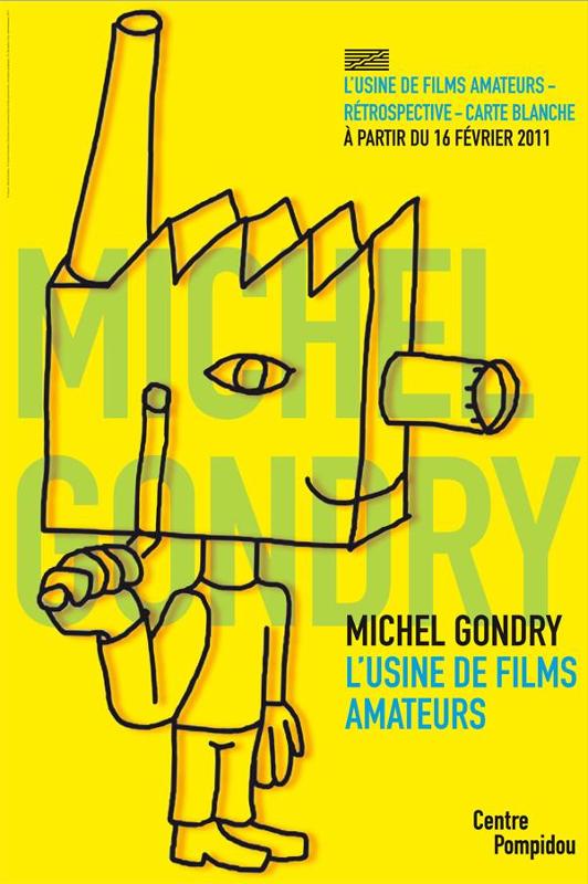 Affiche de la rétrospective consacrée à Michel Gondry en 2011