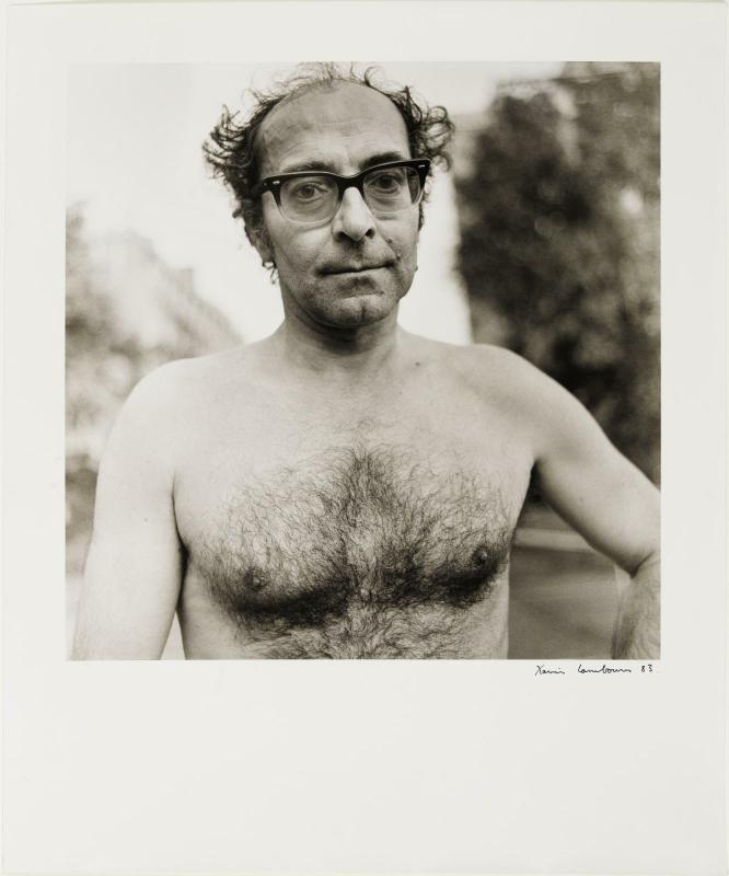 Xavier Lambours, « Godard », 1983, épreuve gélatino-argentique, 41,8 × 41,5 cm, photo © Centre Pompidou, dist. Rmn-Gp, © Saif