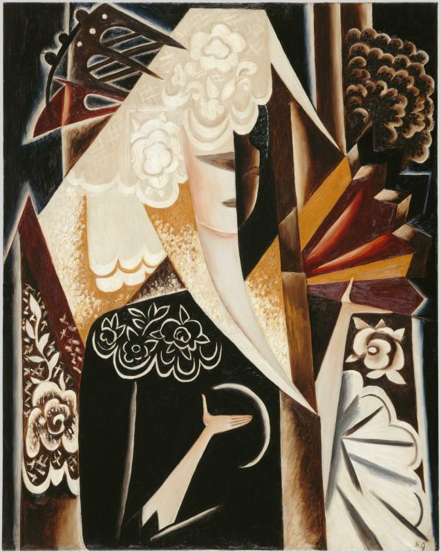 Natalia Gontcharova, L'Espagnole à l'éventail [vers 1920] 