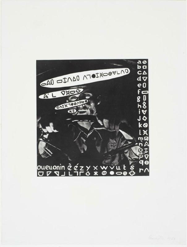 Maurice Lemaître, « Canailles IV (3) », 1953 - repro oeuvre