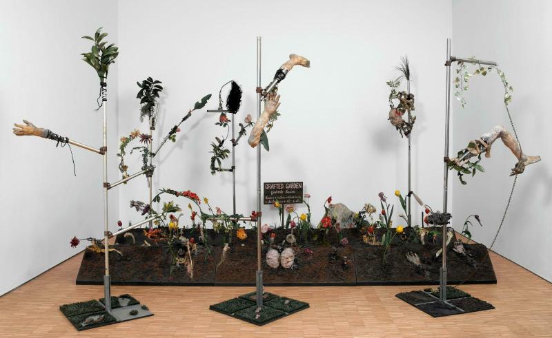 Tetsumi Kudo, Grafted Garden / Pollution-cultivation-nouvelle écologie
(Jardin greffé / Pollution-Cultivation-Nouvelle écologie) 1970 - 1971 