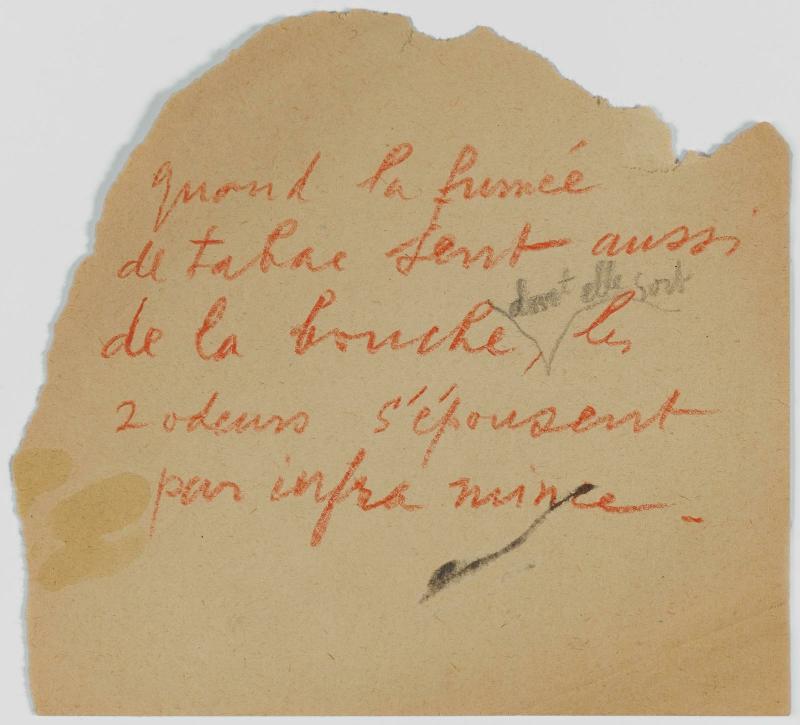 Marcel Duchamp, Quand la fumée de tabac sent aussi de la bouche... 1912 - 1968 