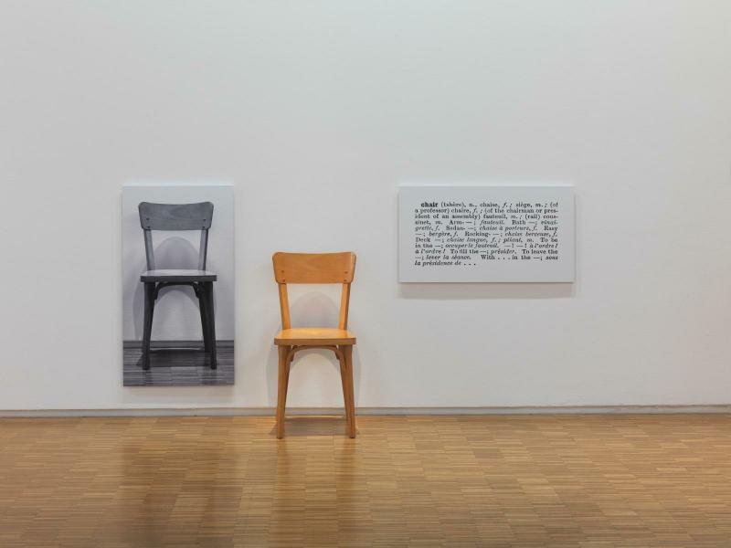 Joseph Kosuth One and Three Chairs