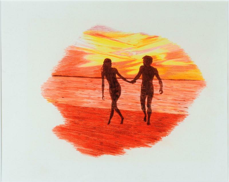 Annette Messager, [Couple, coucher de soleil] [1975 - 1976] 
