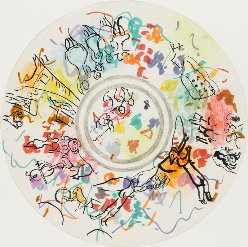 Marc Chagall, Maquette préparatoire pour le plafond de l'Opéra Garnier 1963 