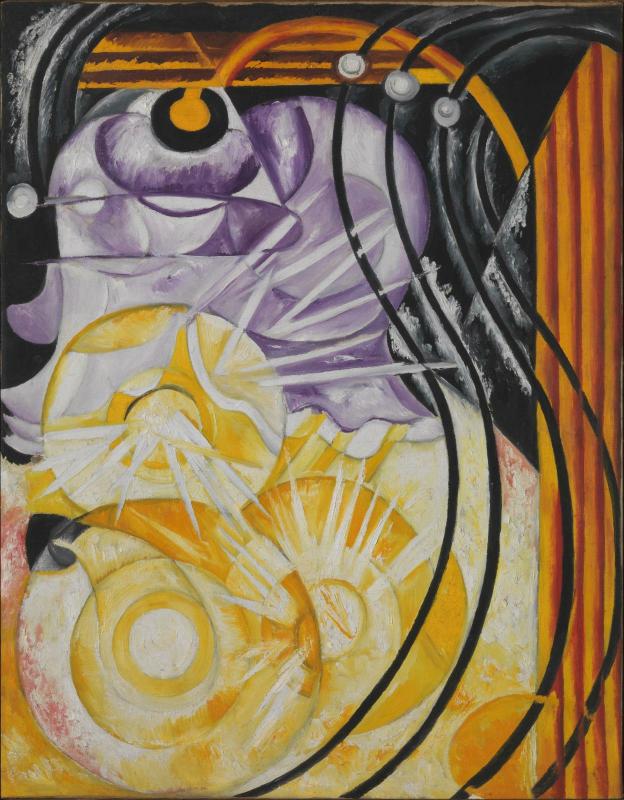 Natalia Gontcharova, La Lampe électrique [1913] 