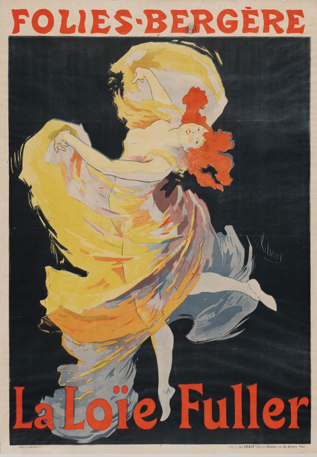 Jules Chéret « La Loïe Fuller », Folies-Bergère, 1893
