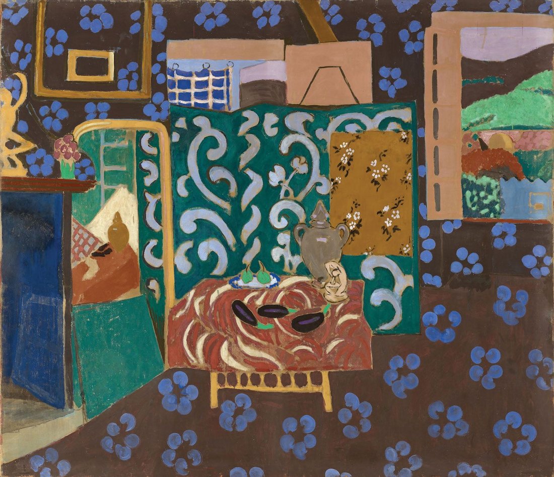 Henri Matisse, « Intérieur aux aubergines », 1911 - repro oeuvre