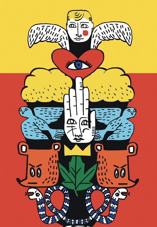 Exhibition-workshop "Jean-Charles de Castelbajac. Le peuple de demain" - poster