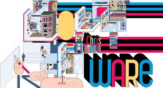 Exposition "Chris Ware" à la Bpi - affiche