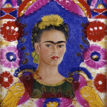 Les chefs-d'œuvre du Centre Pompidou : détail autoportrait de Frida Kahlo