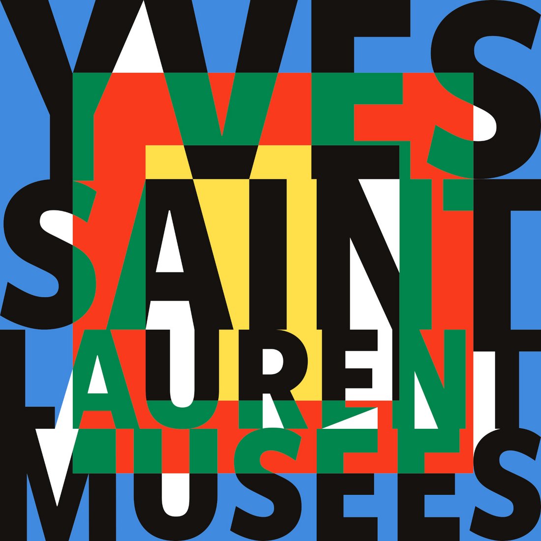 Yves Saint Laurent aux Musées - affiche