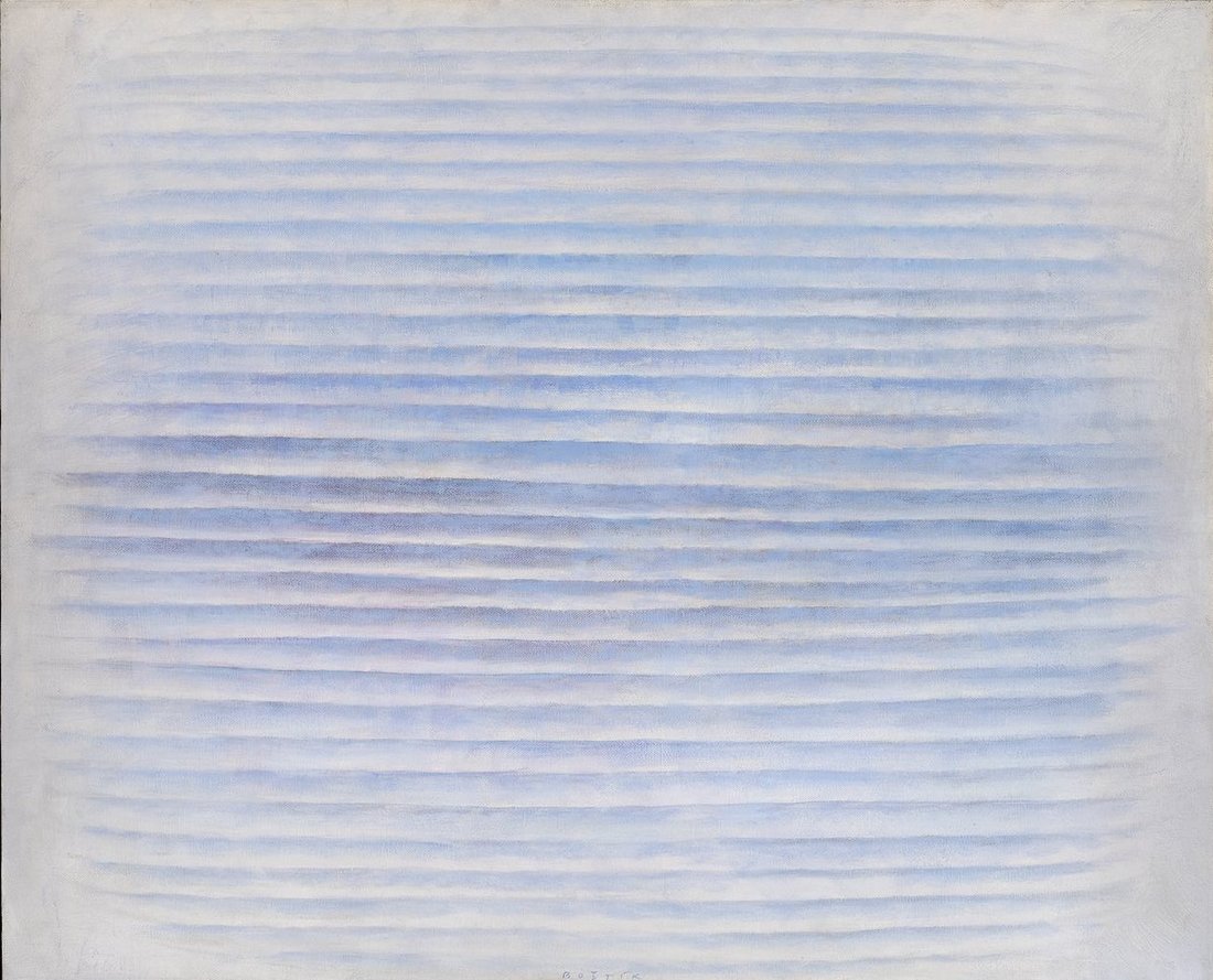 Vaclav Boštík, « Frissonnement en bleu II », 1973 - repro oeuvre