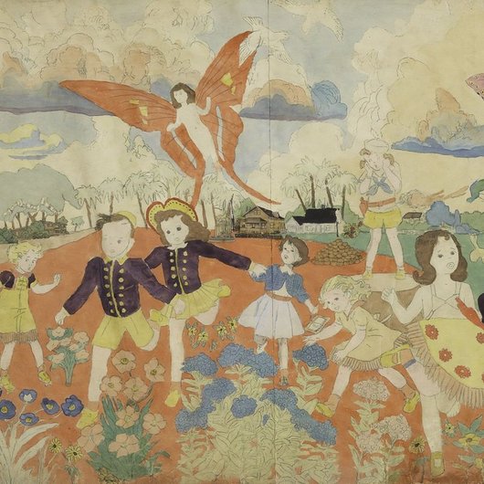 Expérience en réalité virtuelle "Insider-outsider" de Philippe Cohen Solal : détail d'une œuvre d'Henry Darger