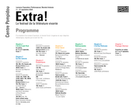 Calendrier du Festival Extra