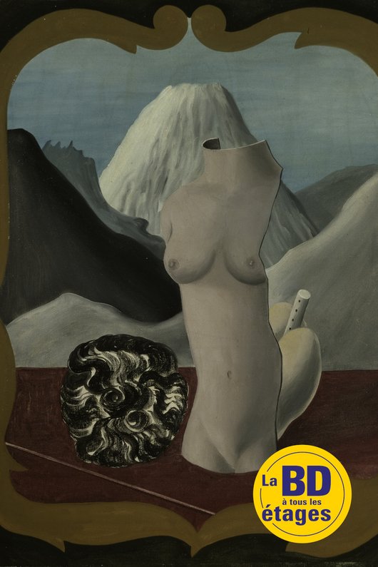 Exposition "La bande dessinée au Musée" : affiche, oeuvre de Magritte