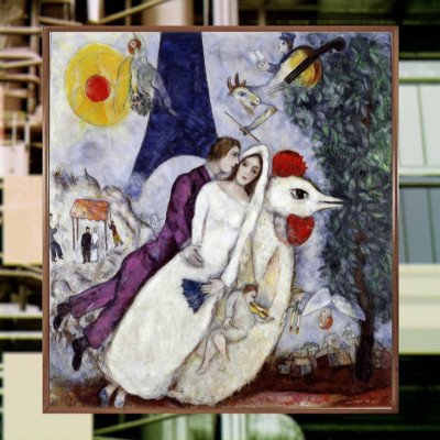 Quèsaco Marc Chagall, Les mariés de la tour Eiffel