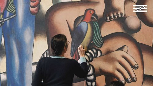 La composition aux deux perroquets de Fernand Léger