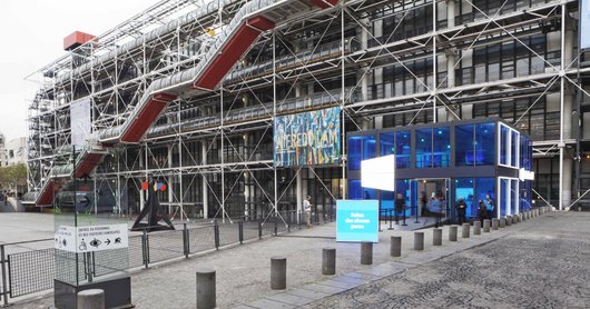 Vue du Triangle Piazza Centre Pompidou