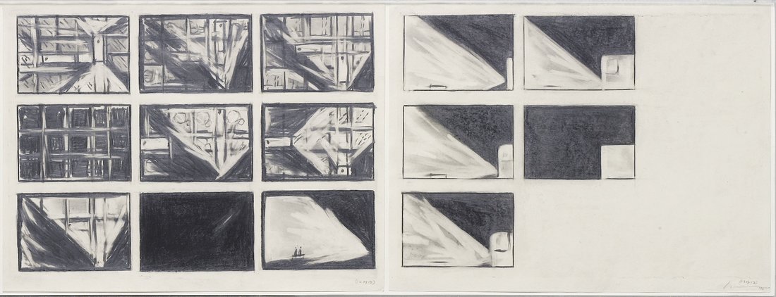 Bob Wilson, « Einstein on the beach, storyboards 1-13 », 1975