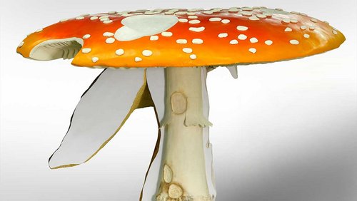 Giant Triple Mushroom Amanita muscaria de Carten Höller