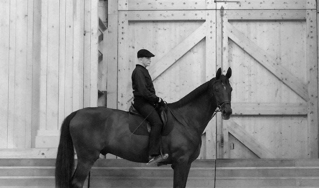 Photo de Bartabas et son cheval Tsar par Franck Fokerman