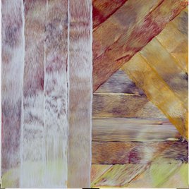 Lien evrs la page de remerciements aux mécènes et partenaires du Centre Pompidou : détail d'une oeuvre de Bernard Frize, "Suite au rouleau", 2003, collection du Centre Pompidou