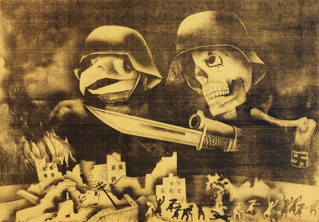 Taller de Gráfica Popular, « Le Fascisme, 3e conférence », Mexique, 1938 - repro affiche