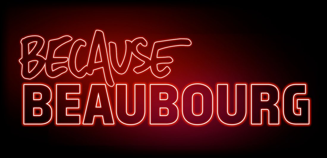 Evénement "Because Beaubourg", Centre Pompidou, 2025 : affiche