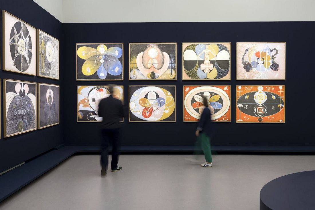Vue de l'exposition "Hilma af Klint" : série "Les Petites Aquarelles"