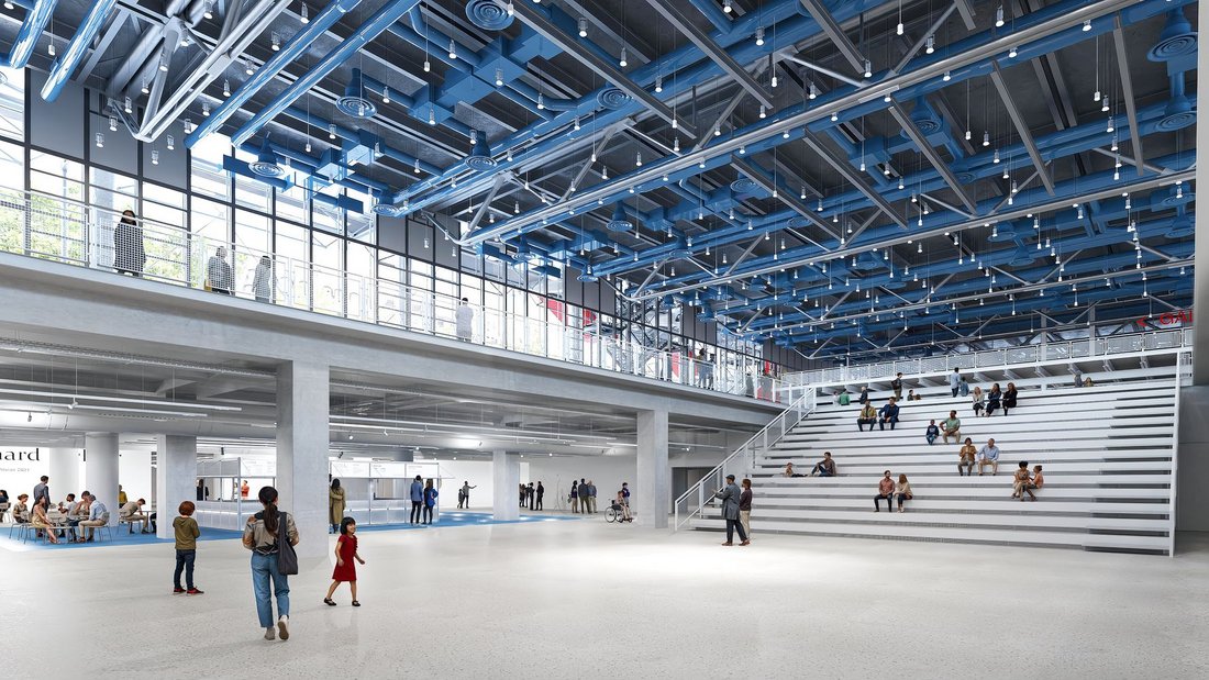 Centre Pompidou 2030: interior view: Agora