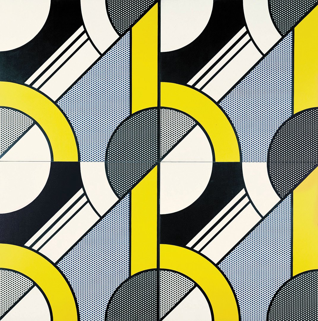 Roy Lichtenstein, "Modular Painting with Four Panels, #4", 1969 - repro oeuvre