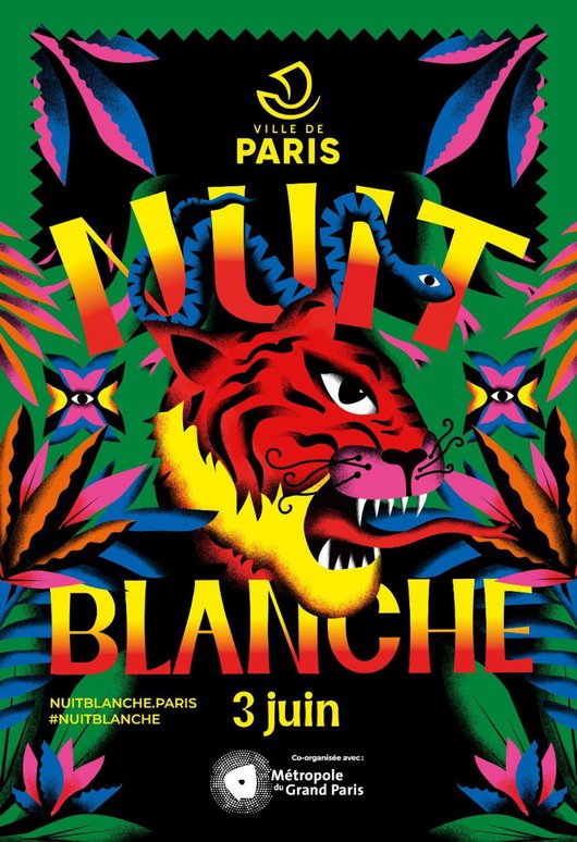 Nuit blanche à Paris 2023 - affiche