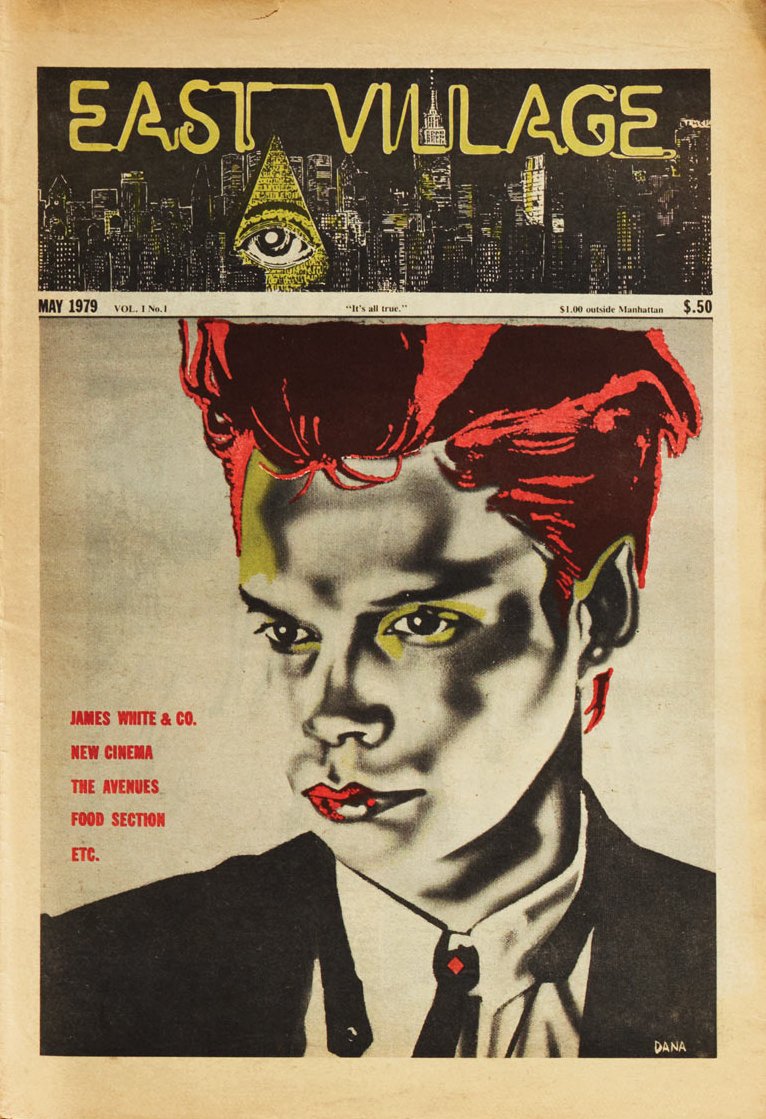 James Chance en couverture du magazine East Village, mai 1979 Centre Pompidou