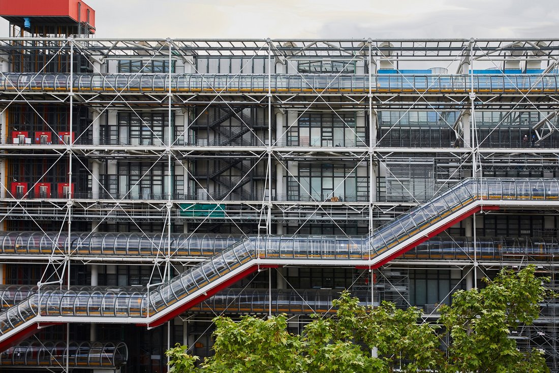Chenille rénovée Centre Pompidou, juin 2021