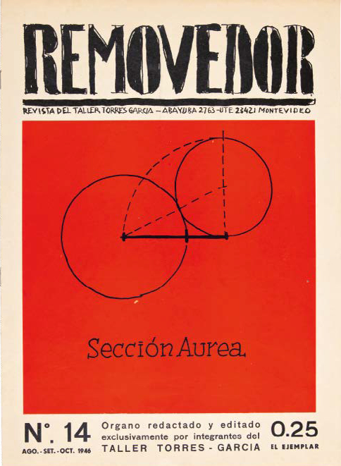 Revue « Removedor : revista del taller Torrès-Garcia », No 14, 1946, illustration par Joaquín Torres García - repro