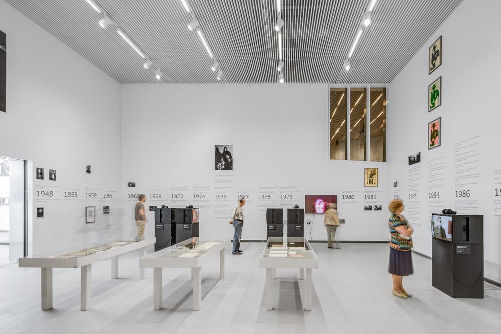 Musée national des beaux-arts de Lettonie : Intérieur, salle d'exposition