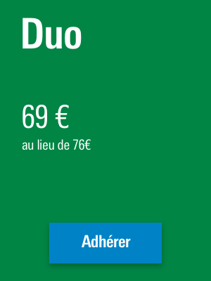 Adhésion pros - Duo 1 ans - billetterie en ligne