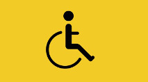 Services adaptés pour personnes à mobilité réduite - picto