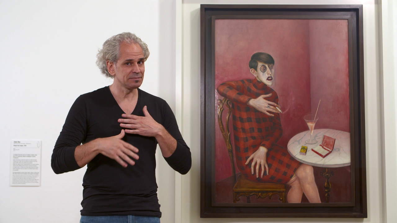 Otto Dix, Portrait de la journaliste Sylvia von Harden, 1926 LSF Vidéo Centre Pompidou