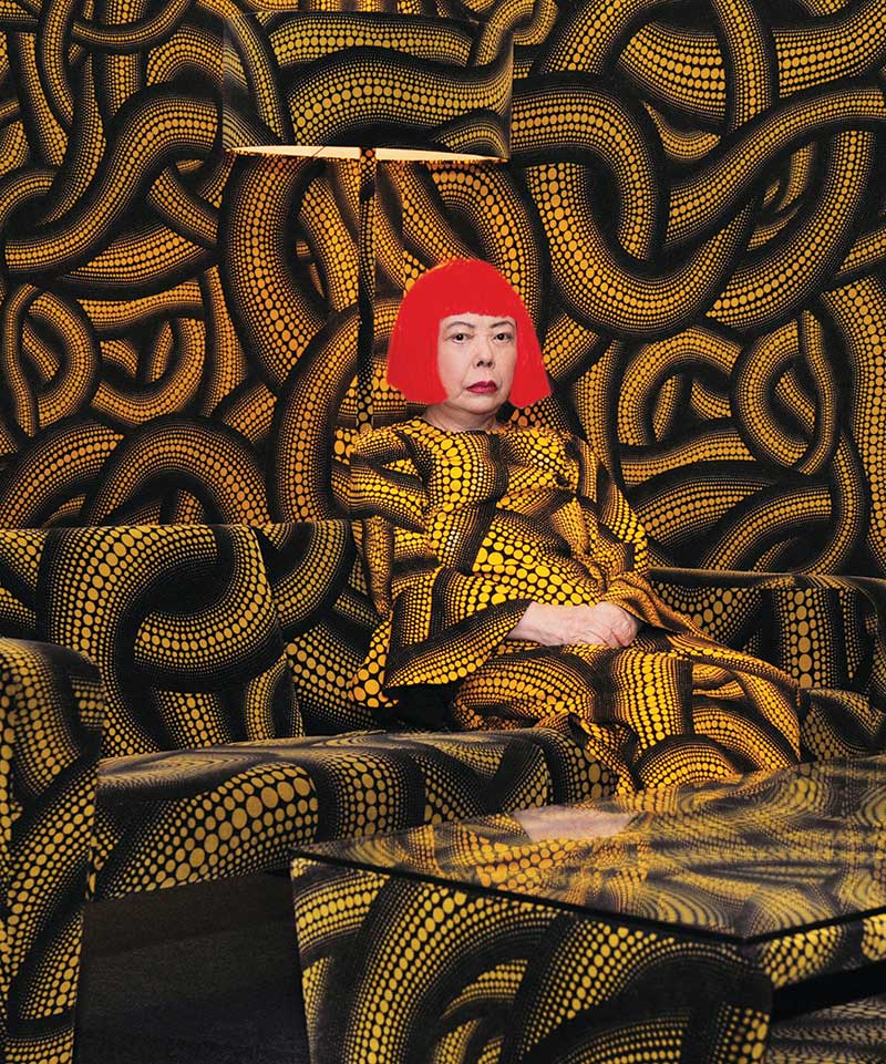 focus-sur-macaroni-dress-de-yayoi-kusama-pompidou-centre