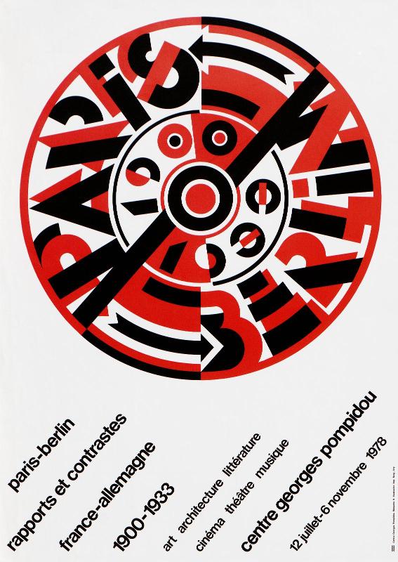 Roman Cieslewicz, « Affiche Paris-Berlin, Rapports et contrastes France Allemagne, 1900-1933 », 1978 © Centre Pompidou / Dist. Rmn-Gp