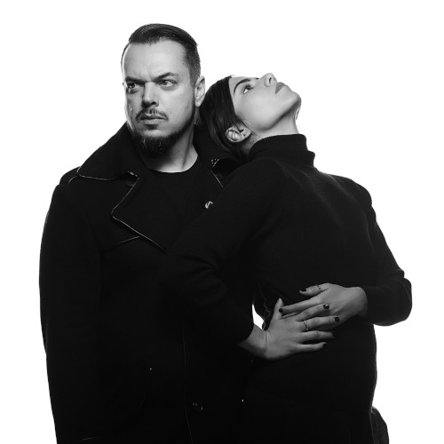 Portrait de Laima et Iggor pour un DJ set au Centre Pompidou Paris, soirée "Because Beaubourg" avec Because Music