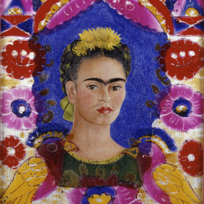 Les chefs-d'œuvre du Centre Pompidou : détail autoportrait de Frida Kahlo
